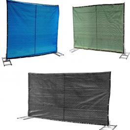 Temporary Chian Link Fence with Screen